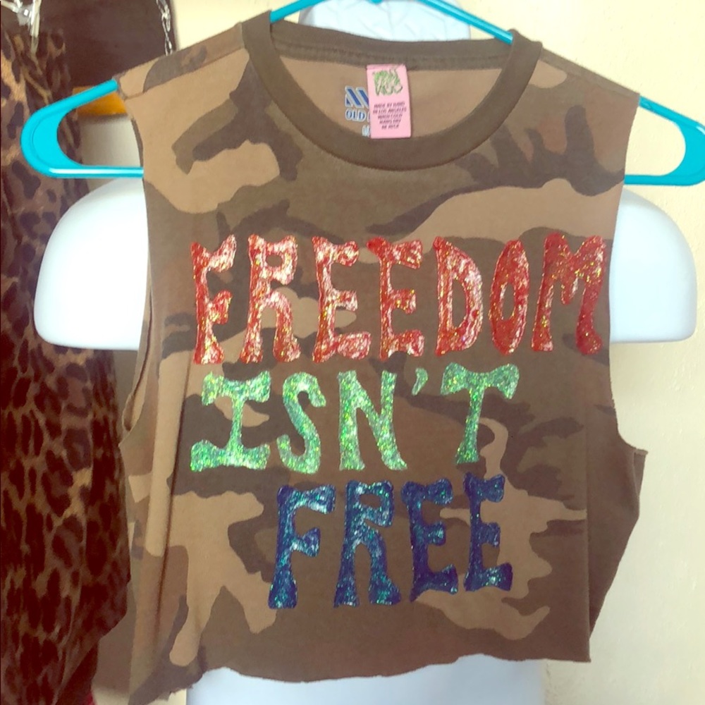 Whatever NBD custom handmade punk top